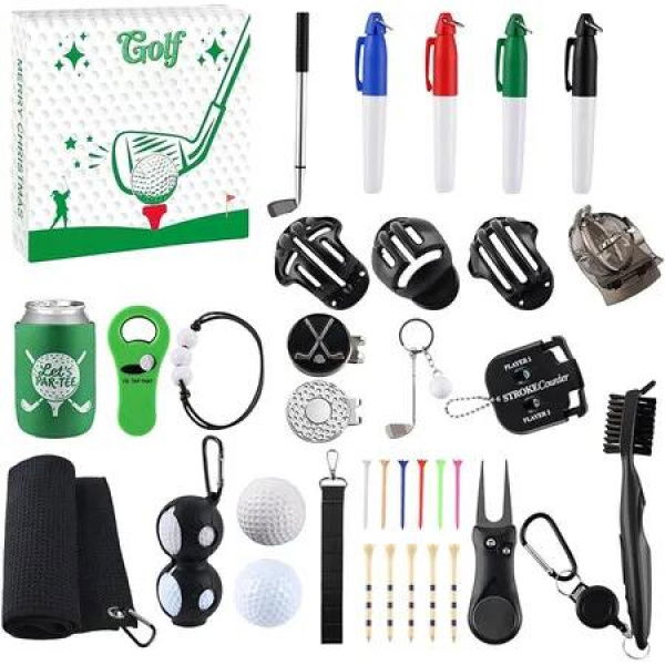 2025 Golf Advent Countdown Calendar, 24 Day Christmas Countdowns Golf advent Countdown calendar, Golfs Christmas Party Gift For Golfs Lovers