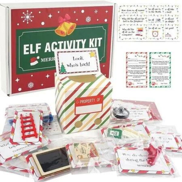 2026 ELF kit Advent Calendar Christmas Puzzle 24 Days Countdown Gift Box Cute Toy Ornaments Holiday Gift Christmas decoration