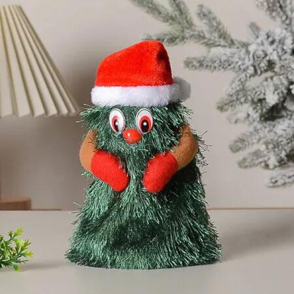 20*8cm Singing Dancing Christmas Tree,Musical Rotating Animated Christmas Decorations for Kids (Medium)