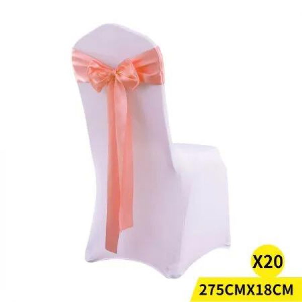 20x Satin Chair Sashes Cloth Cover Wedding Party Event Decoration Table Runner