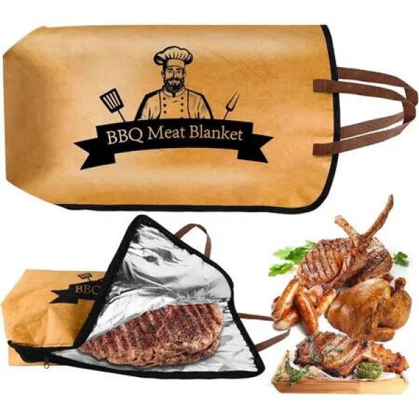 21 Inch Dupont Paper BBQ Rest Bag Insulated Self Sealing Aluminum Foil Recyclable Packaging