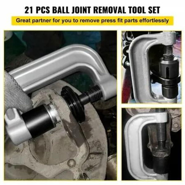 21Pcs Ball Joint Kit Deluxe Auto Repair Ball Joint Removal Tool Installing Master Adapter Ball Joint Service Kit for Removing and Fitting