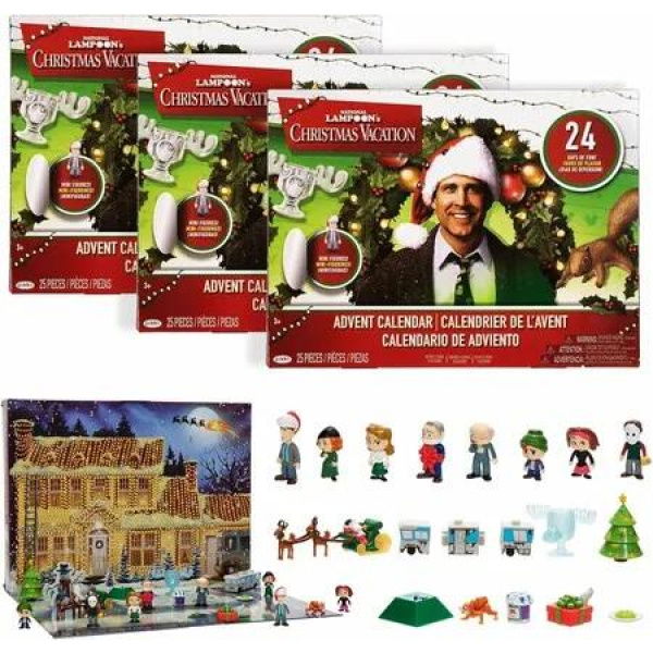 24 Day Christmas Vacation Advent Calendar,National Lampoons Christmas Vacation Advent Calendar,National Lampoon Advent Calendar,Christmas Countdown Calendar Gift (3 Pack)