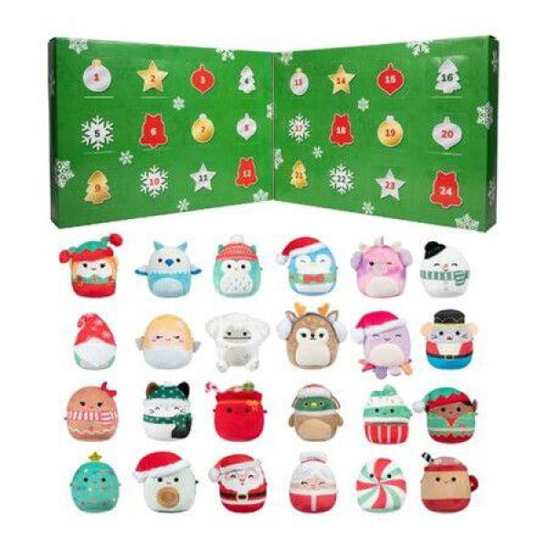24 Day Micromallows Holiday Advent Calendar, Plastic PVC