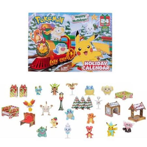 24 Day Pokemon Advent Calendar Blind Box Kids Christmas Toy Set with Surprises