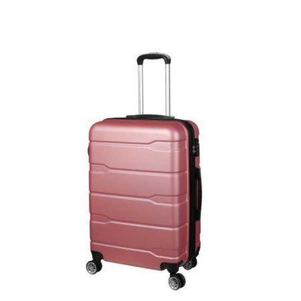 24 Expandable Luggage Travel Rose Gold 24 inch