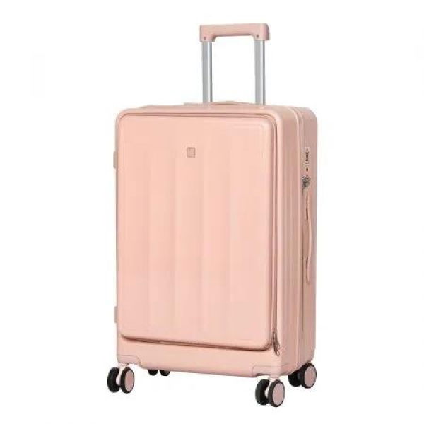 24 Luggage Trolley Travel Hard Pink