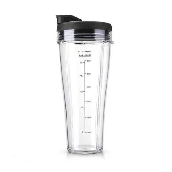 24 Oz Slim High Speed Blender Cup with Lids, Compatible with Ninja blender, CT810C, CT815A, CT815C, CT815Q, CT800C, CT810,BL641, BL642, BL642W, BL642W1