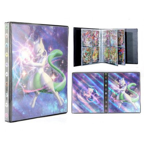 240 Cards Pokemon Album Book Collection Holder Pocket AnimeBinder Folder Gift For Kids 32X20CM