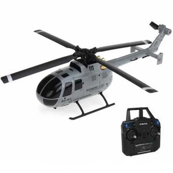 2.4G 4CH 6-Axis Gyro Optical Flow Localization Flybarless Scale RC Helicopter RTFMode 1 (Right Hand Throttle)with 2 Batteries