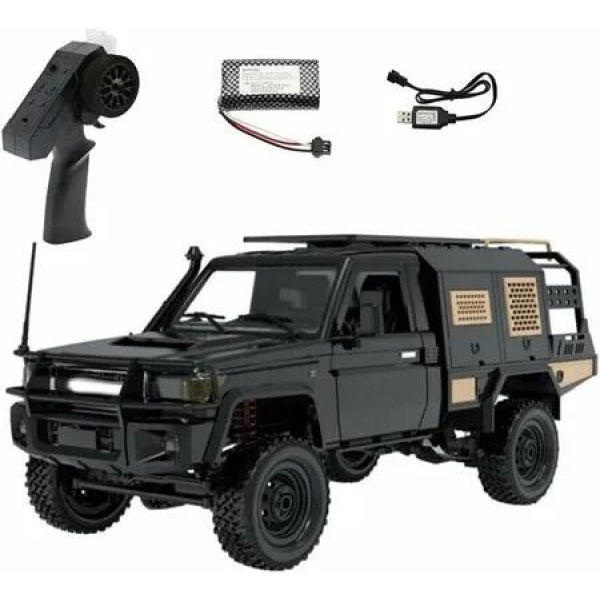 2.4G Full Scale Pickup Short Truck 4WD Climbing Car RC car Remote Control Toy for MN Model MN82S 1:12 Black