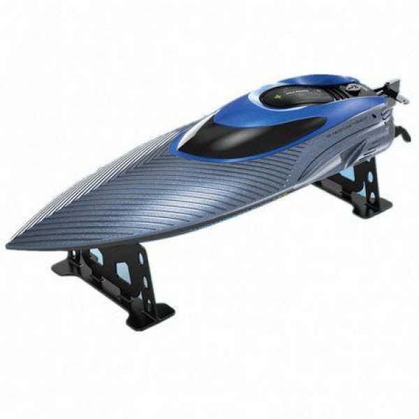 2.4G RC Boat Fast High Speed Capsized Reset LED Light Water Model Remote Control Toys RTR Pools Lakes Racing One Battery Green