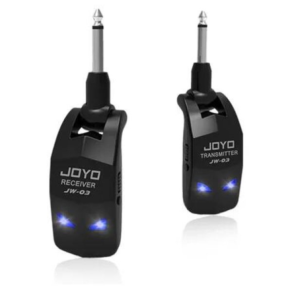 2.4GHz Wireless Guitar System 4 Channels Rechargeable Audio Wireless Transmitter Receiver for Guitar Bass Electric Instruments (JW-03)