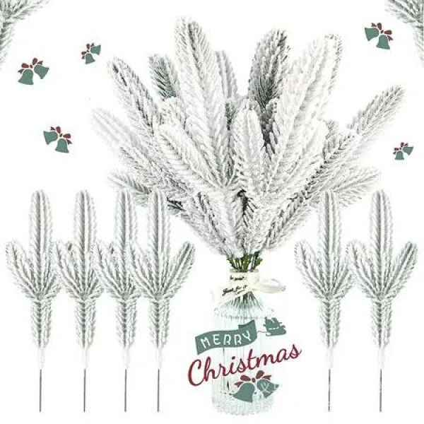 24PCS Artificial Plant Christmas Tree Ideal For Christmas Vase Decorations And Festive Events