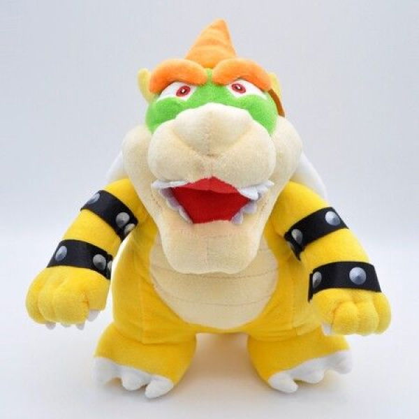 25 CM Bowser Plush Bowser Toy Maro Plush All Star Collection Stuffed Animals Plush Toys-Yellow