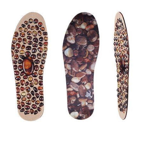 25cm Size 3.5-8.5 Cobblestone Therapy Acupressure Pad Feet Massager Insole For Shoes Unisex Insoles Improve Blood Circulation.