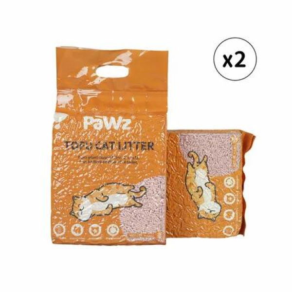 2.5kg Tofu Cat Litter Clumping Peach