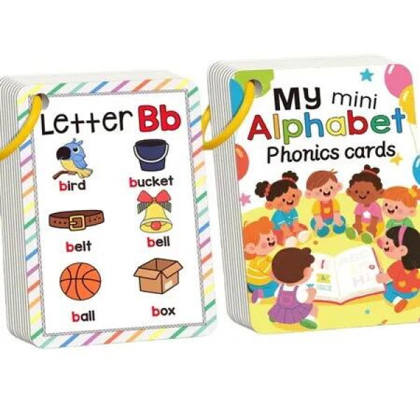 27 Card Set for Phonics Fruits & Animals English Alphabet & Vocabulary Flashcards