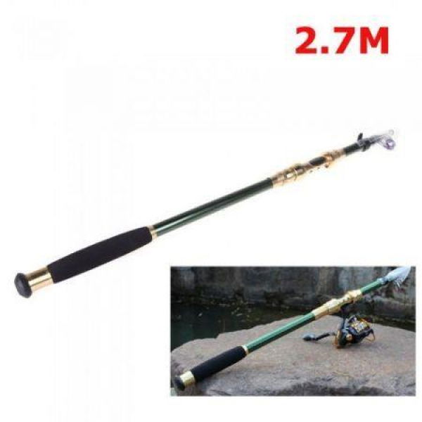 2.7m 8.86ft Portable Telescope Fishing Rod Travel Spinning Fishing Pole