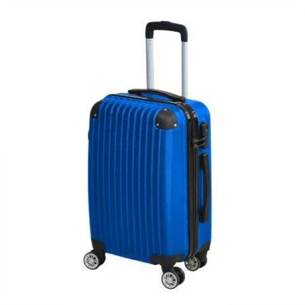 28 Luggage Sets Suitcase Blue&Black TSA Travel Hard Case Lightweight