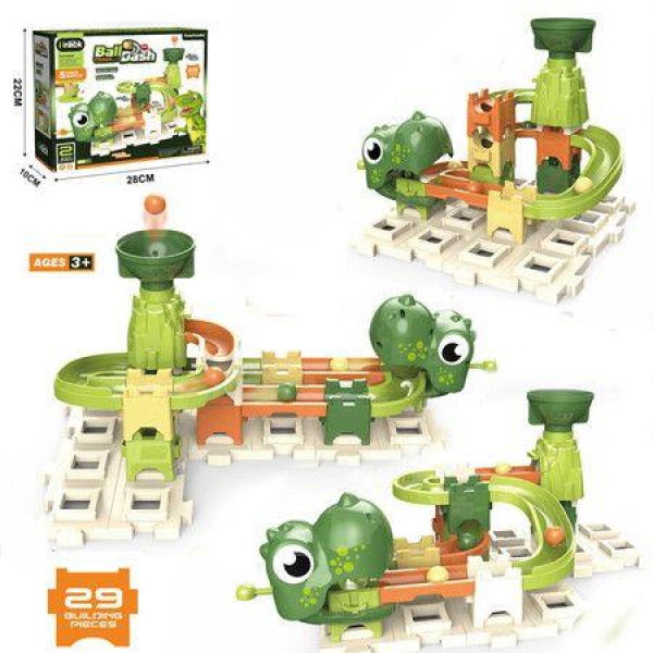 29 PCS Marble Run Upgrade Big Building Blocks for Kids,Marble Maze Track Game, Dinosaur Toys Gift Various Track Modelsï¼ŒChristmasï¼ŒHoliday Gift