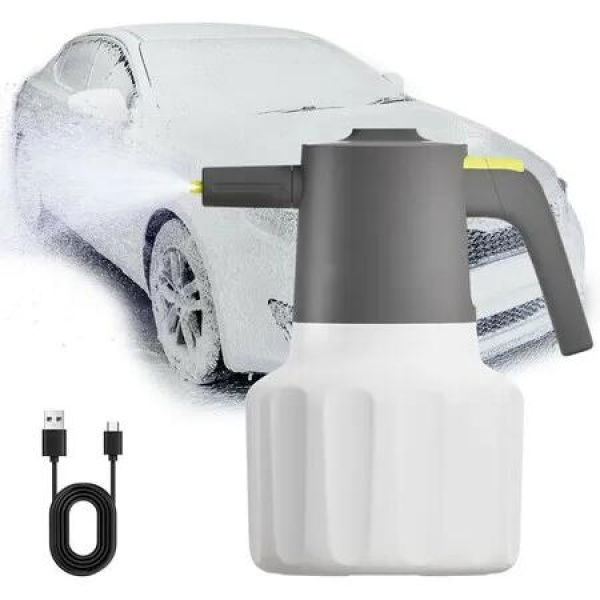 2L Electric Foam Sprayer, One-Click Start, No Pressure Auto Foam Sprayer with USB, Suitable for Home, Garden and Car Beauty and Cleaning Washing