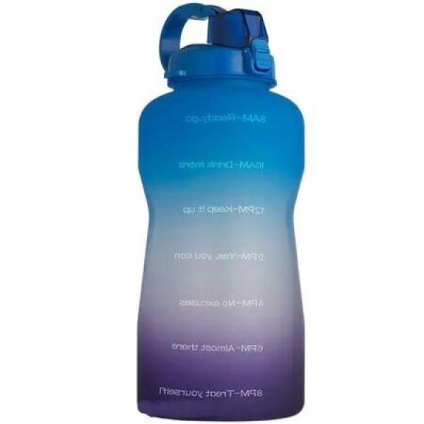 2L Motivational Water Bottle with Time Marker: Stay Hydrated and Inspired with BPA-Free, Leak-Proof Design and Encouraging Quotes