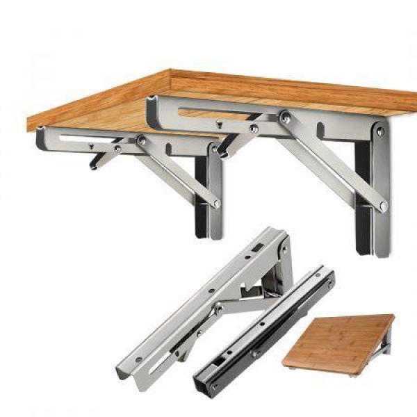 2Pcs 12 Folding Table Bracket Stainless