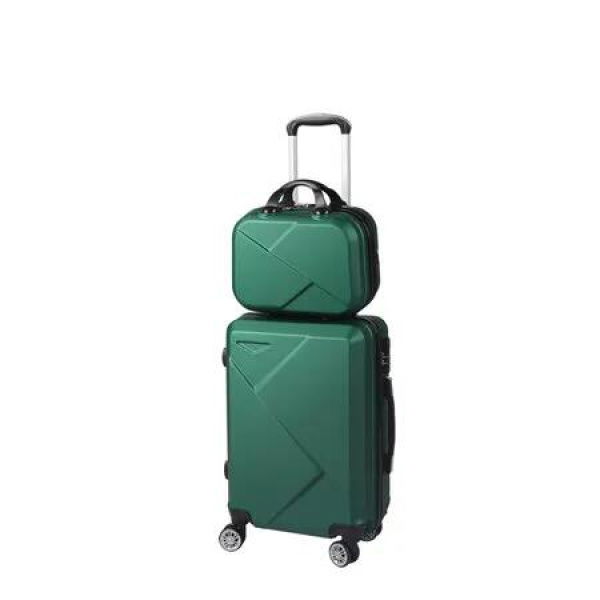 2pcs 20Travel Luggage Set Green