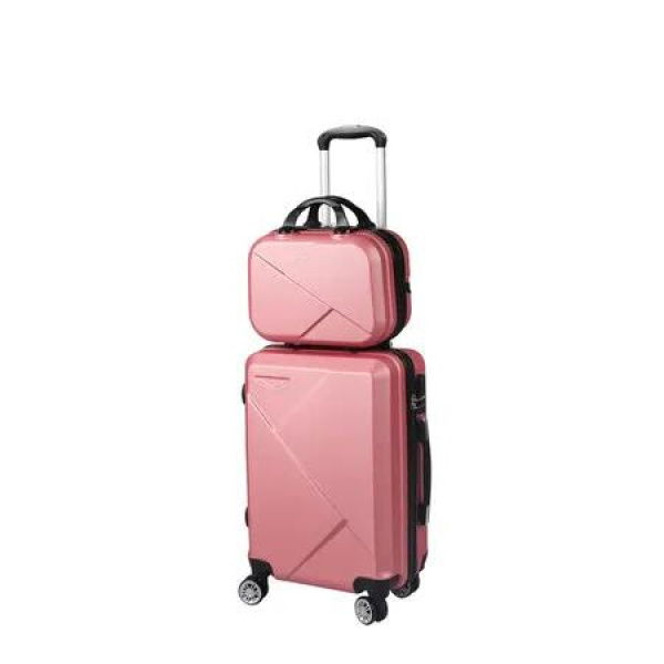 2pcs 20Travel Luggage Set Rose Gold