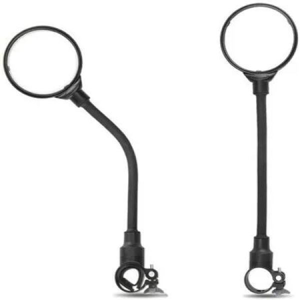 2Pcs Bike Mirrors 360 Degree Rotation Adjustable HD Wide Angle Mountain Road Bikes Bicycles Cycling Riding Safety