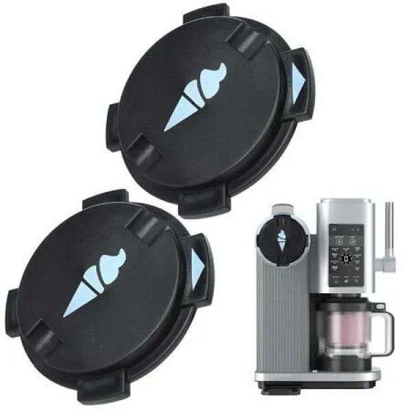 2PCS Dustproof Seal Lid Fits for Ninja NC701 Ice Cream Maker, Keeps Ice Cream Clean Easy to Install and Remove
