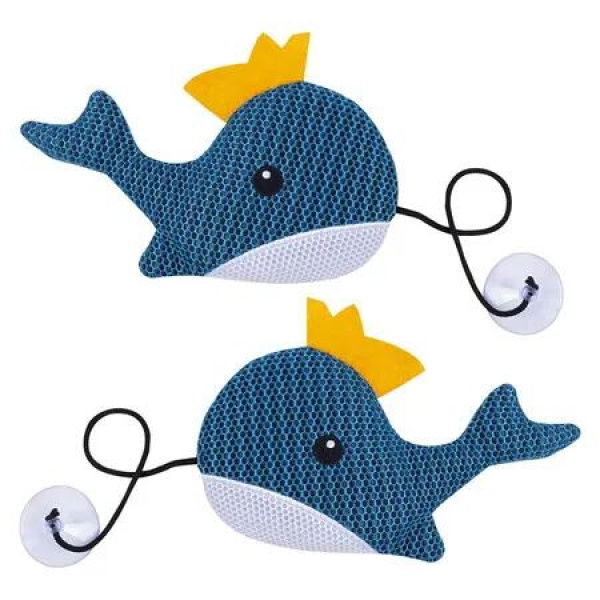 2Pcs Hot Tub Scum Absorber Whale, Oil Absorbing Hot Tub Floating Sponge Cleaner Absorber, Keeps Water Clear, Reusable Pool Scum Absorber Hot Tub Spa