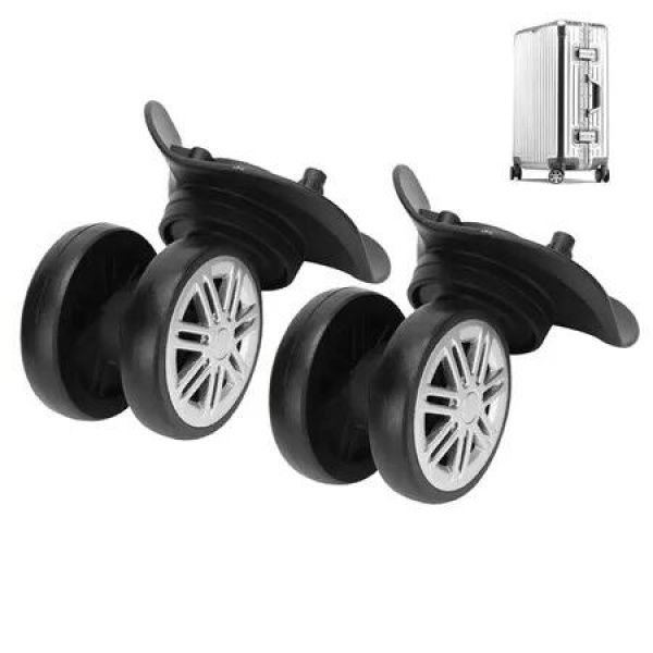 2Pcs Luggage Suitcase Trolley Universal with BRAKE Wheel Travel Spinner Replacement casters Quiet Repair Suitcase Smooth