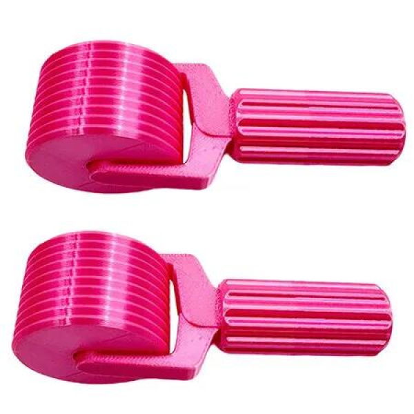 2Pcs New Diamond Art Roller, Essential DIY Craft Tool for Rhinestone Embroidery, Easy Grip Hand Roller, Detachable Diamond Painting Tools, Pink