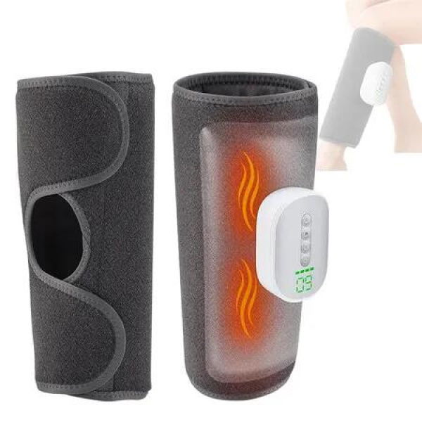 2Pcs Portable Leg Massager with 4 Modes and 8 Intensity Levels, Calf Air Compression Massager with Heat, Easy to Use Ideal Gift for Women Men