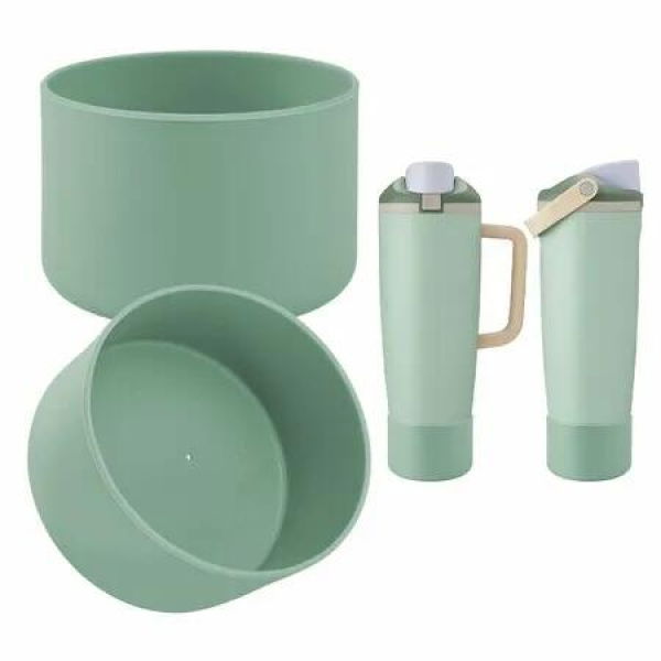 2PCS Silicone Boot Compatible with Owala 30oz & 40oz FreeSip Sway Bottles & Tumblers,Protective Anti-Slip Bottom Cover Sleeve for Freesip Sway Tumbler