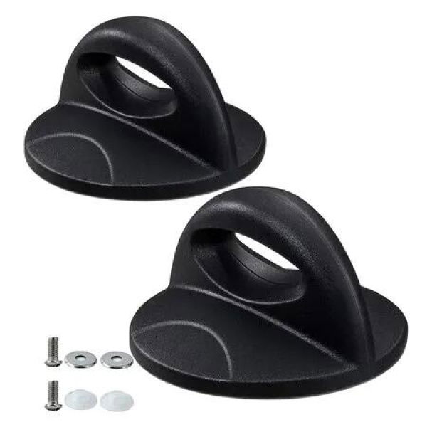 2Pcs Universal Pot Lid Top Replacement Knob, Bakelite Pan Lid Holding Handle, Easy Installation Easy Grip Kitchen Cookware Pot Lid Knob
