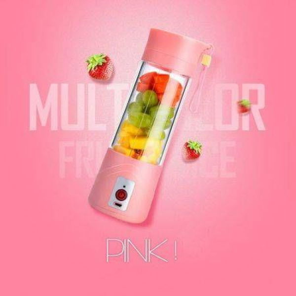 2S Portable USB Electric Juicer Cup Fruit Vegetable Juice Extractor Blender - Pink