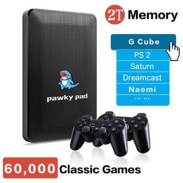 2TB HDD Portable External Game Hard Drive Suitable For Super Console PC Mini/X86 PC Built-in 120000 Games For PS3/PS2/Wii/SS/N64