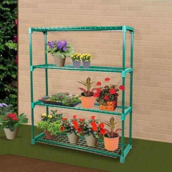 2x 4 Tier Plant Stand Shelves