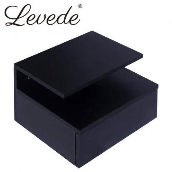 2x Bedside Tables Side Table Black