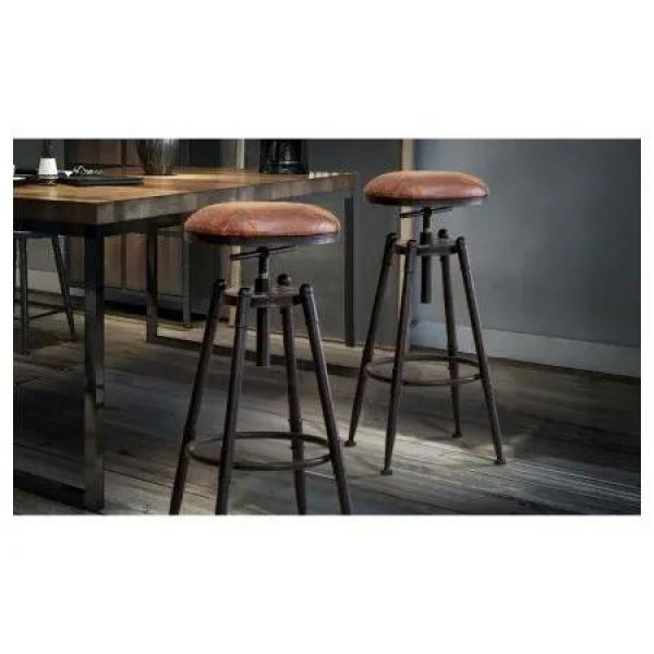 2x Industrial Bar Stools Kitchen