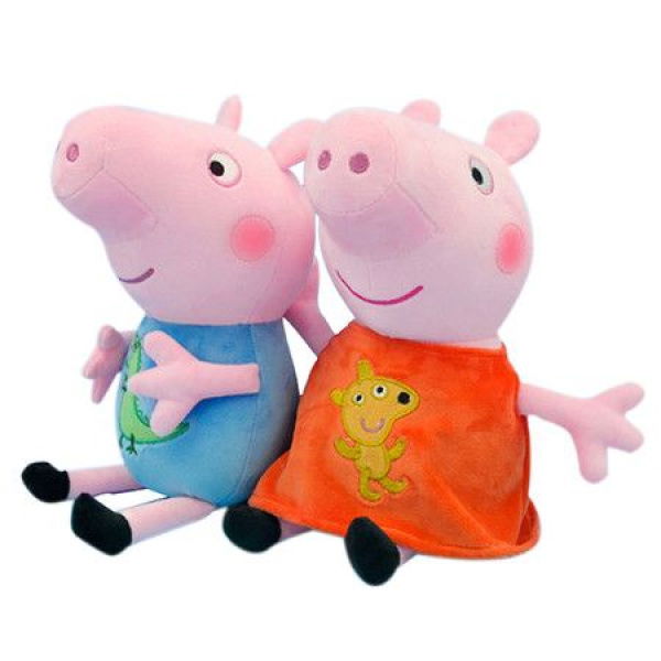 2x30cm Peppa And George Pig Cartoon Anime Figure Doll Party Girl Toy Child Birthday Gift