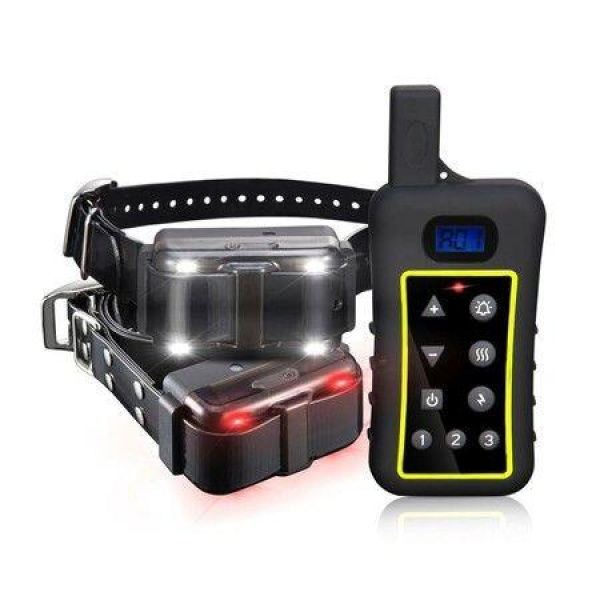 2x Dog Training Collar Rechargeable Pet Training Dog Shock Collars With Vibration/Beep/Light/Static/Anti-Bark Pet Trainer (for 2 Dogs)