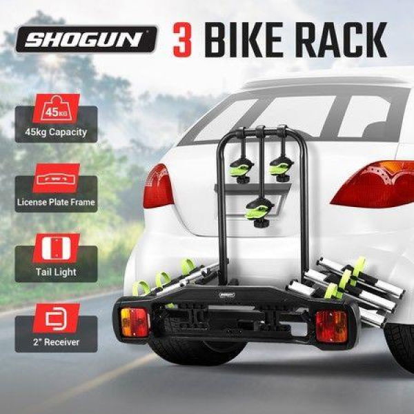 3 Bike Carrier Rack Towbar Bike Rack Hitch Mount Bicycle Holder For Car SUV Truck