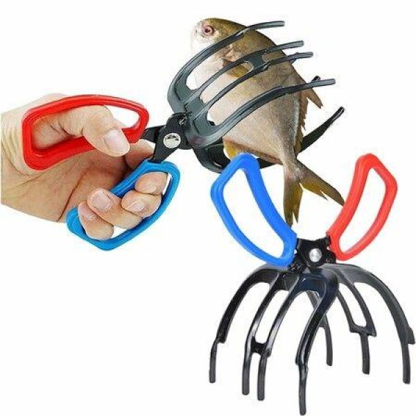 3 Claw Fish Gripper,Metal Fishing Pliers Gripper Fish Control Clamp,Multifunctional Three Teeth Fishing Pliers for Most Freshwater Fish Grip Tackle Holder (3 Claw)