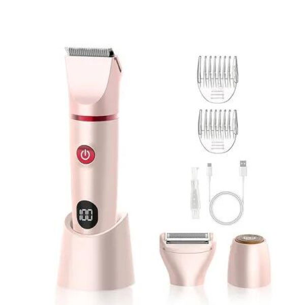 3 in 1 Bikini Trimmer for Women, Electric Razors Shaver for Public Hair, Rechargeable Body Hair Trimmer, Gift for Women