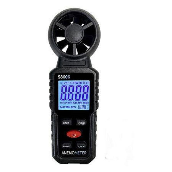 3 in 1 Handheld Anemometer Wind Speed Meter Gauge Speedometer Wind Level Tester Air Flow Meter Temperature Measuring Device Outdoor for Sailing Surfing Flying Shooting