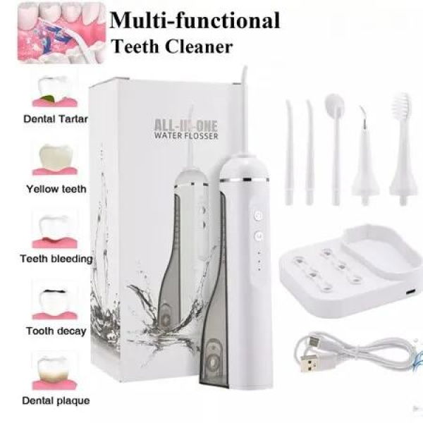 3 in 1 Multi-Function Electric Water Flosser with Tooth Cleaning Tip Toothbrush Waterproof Remove Calculus Tartar Teeth Cleaning Oral Care